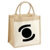 Cotton Pocket Jute Midi Tote Thumbnail