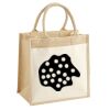 Cotton Pocket Jute Midi Tote Thumbnail