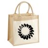 Cotton Pocket Jute Midi Tote Thumbnail