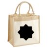 Cotton Pocket Jute Midi Tote Thumbnail