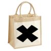 Cotton Pocket Jute Midi Tote Thumbnail
