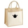 Cotton Pocket Jute Midi Tote Thumbnail