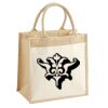 Cotton Pocket Jute Midi Tote Thumbnail