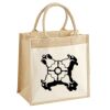 Cotton Pocket Jute Midi Tote Thumbnail