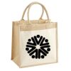 Cotton Pocket Jute Midi Tote Thumbnail