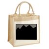 Cotton Pocket Jute Midi Tote Thumbnail