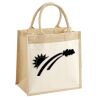 Cotton Pocket Jute Midi Tote Thumbnail