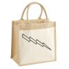 Cotton Pocket Jute Midi Tote Thumbnail