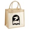 Cotton Pocket Jute Midi Tote Thumbnail