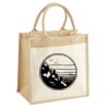 Cotton Pocket Jute Midi Tote Thumbnail
