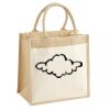 Cotton Pocket Jute Midi Tote Thumbnail
