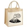 Cotton Pocket Jute Midi Tote Thumbnail