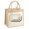 Cotton Pocket Jute Midi Tote Thumbnail
