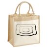Cotton Pocket Jute Midi Tote Thumbnail