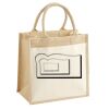 Cotton Pocket Jute Midi Tote Thumbnail