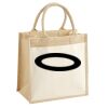 Cotton Pocket Jute Midi Tote Thumbnail