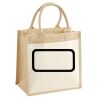 Cotton Pocket Jute Midi Tote Thumbnail