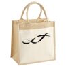 Cotton Pocket Jute Midi Tote Thumbnail