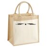 Cotton Pocket Jute Midi Tote Thumbnail