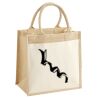 Cotton Pocket Jute Midi Tote Thumbnail