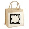 Cotton Pocket Jute Midi Tote Thumbnail