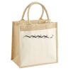 Cotton Pocket Jute Midi Tote Thumbnail
