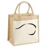 Cotton Pocket Jute Midi Tote Thumbnail