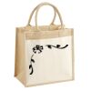 Cotton Pocket Jute Midi Tote Thumbnail
