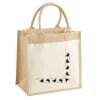 Cotton Pocket Jute Midi Tote Thumbnail