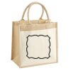 Cotton Pocket Jute Midi Tote Thumbnail
