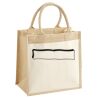 Cotton Pocket Jute Midi Tote Thumbnail