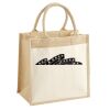 Cotton Pocket Jute Midi Tote Thumbnail