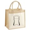 Cotton Pocket Jute Midi Tote Thumbnail