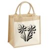 Cotton Pocket Jute Midi Tote Thumbnail