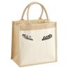 Cotton Pocket Jute Midi Tote Thumbnail