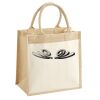 Cotton Pocket Jute Midi Tote Thumbnail