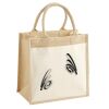 Cotton Pocket Jute Midi Tote Thumbnail