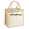 Cotton Pocket Jute Midi Tote Thumbnail