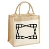 Cotton Pocket Jute Midi Tote Thumbnail