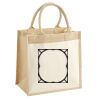 Cotton Pocket Jute Midi Tote Thumbnail