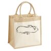 Cotton Pocket Jute Midi Tote Thumbnail