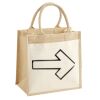 Cotton Pocket Jute Midi Tote Thumbnail