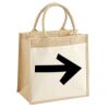 Cotton Pocket Jute Midi Tote Thumbnail