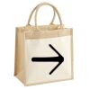 Cotton Pocket Jute Midi Tote Thumbnail