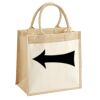 Cotton Pocket Jute Midi Tote Thumbnail