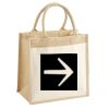 Cotton Pocket Jute Midi Tote Thumbnail