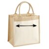 Cotton Pocket Jute Midi Tote Thumbnail