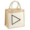 Cotton Pocket Jute Midi Tote Thumbnail