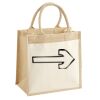 Cotton Pocket Jute Midi Tote Thumbnail