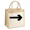 Cotton Pocket Jute Midi Tote Thumbnail